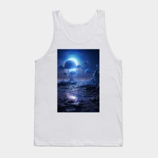 Blue alien world Tank Top